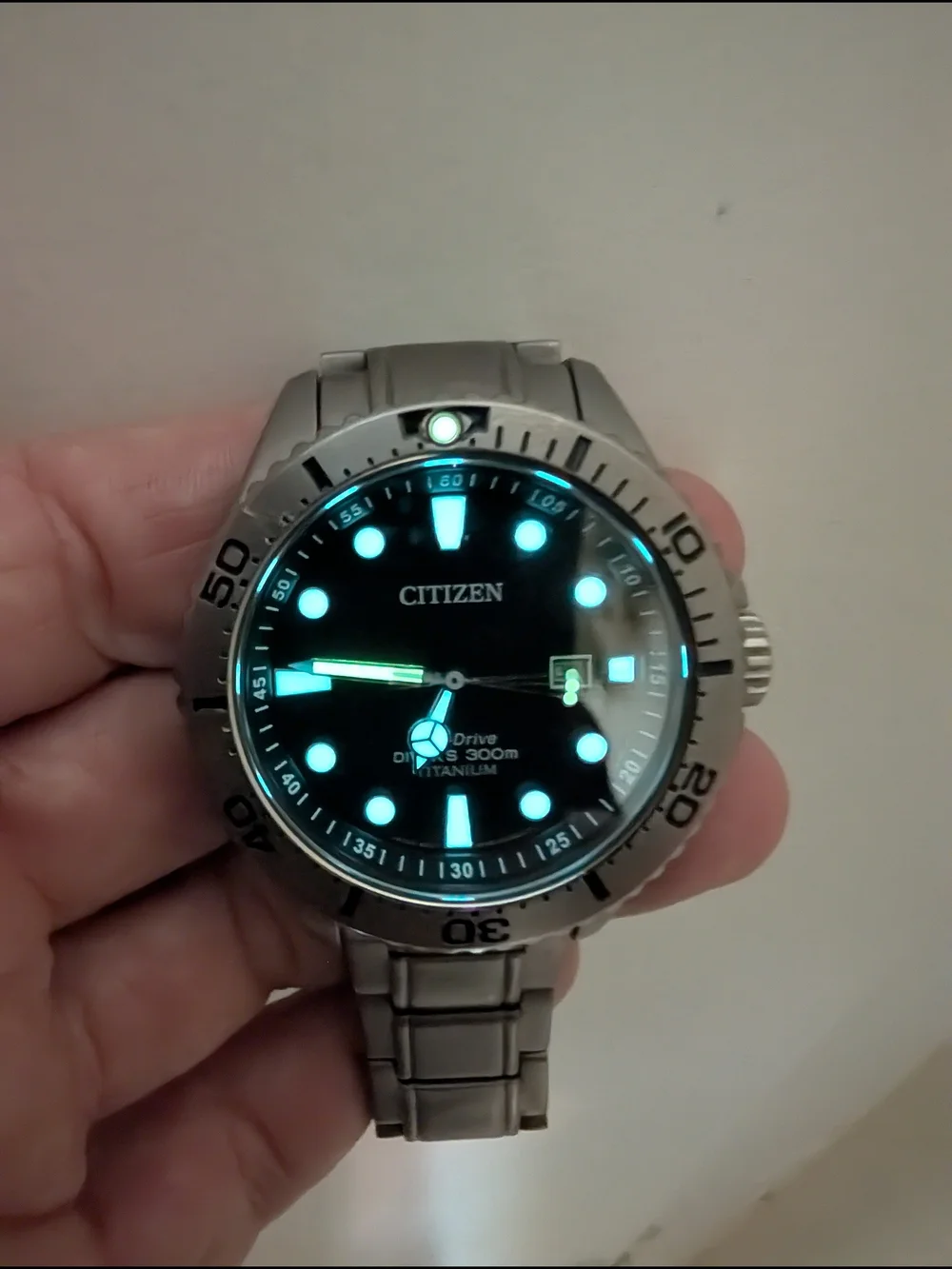 Citizen Eco-Drive Titanium Diver Watch - Black Dial